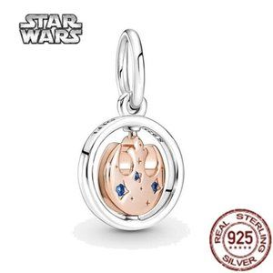 1pcs Pandora Disney C3-PO Star Wars REBEL Dangle Charm